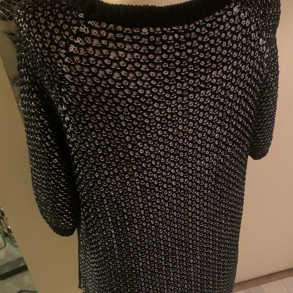 Calvin Klein black white sweater large - Picture 4 of 5